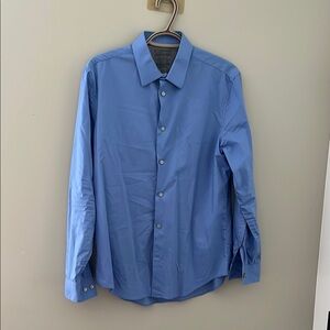 Calvin Klein Blue Dress Shirt Classic Style